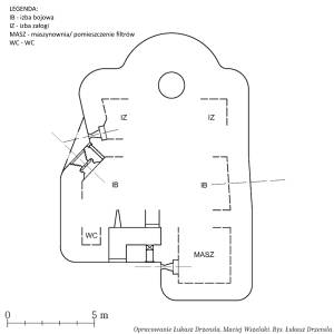 II linia OWŚ - 5. Schron bojowy (nie istnieje) - ii linia ows 5 schron bojowy nr 37 nie istnieje schemat 2