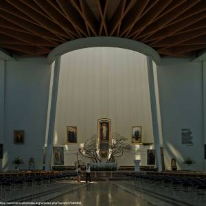 Sanktuarium Bożego Miłosierdzia w Krakowie - Łagiewnikach - church of the divine mercy interior 3 siostry faustyny street lagiewniki krakow poland