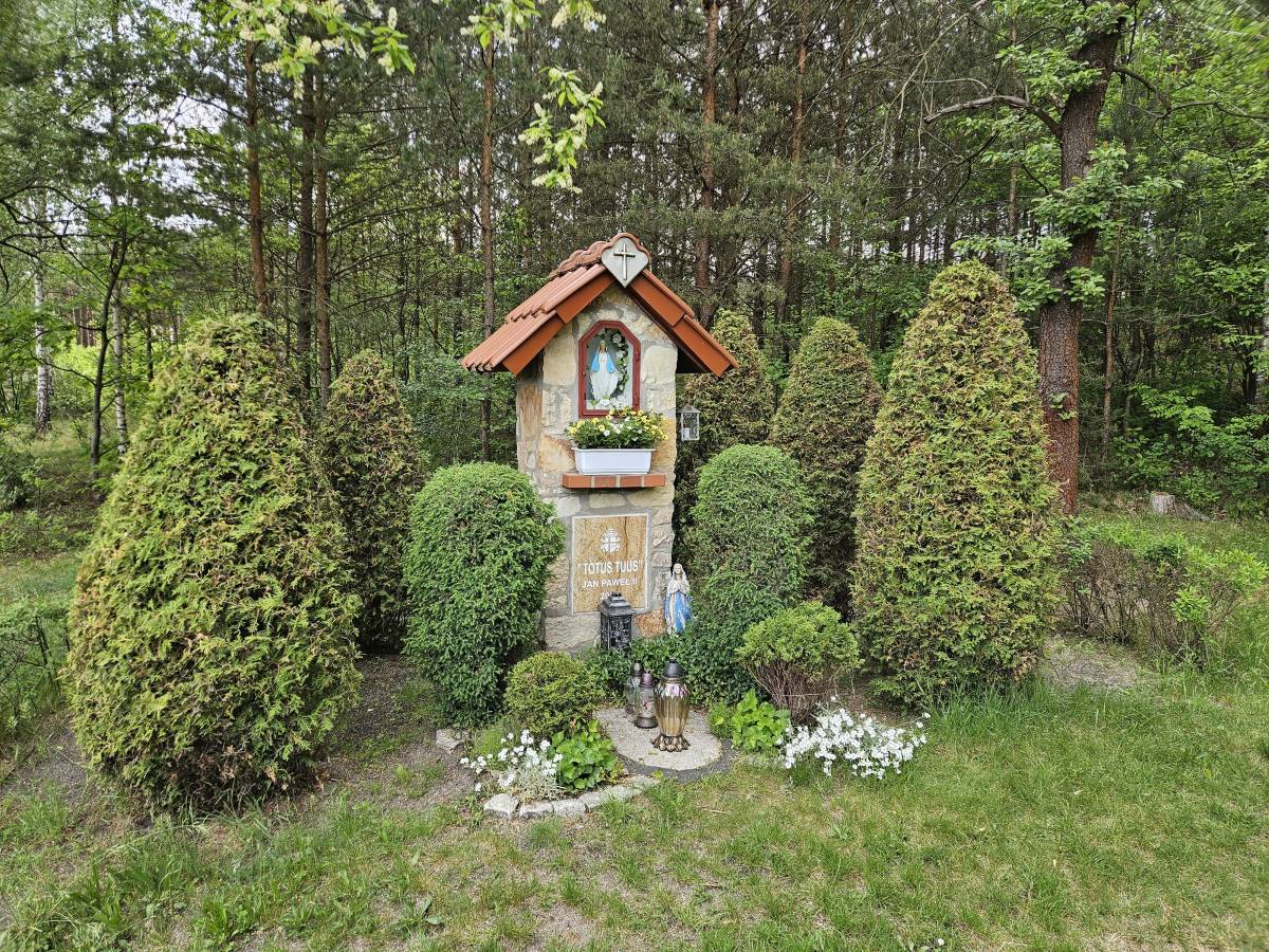 Kapliczka papieska w Kaletach (Drutarnia) - kapliczka papieska w kaletach 3