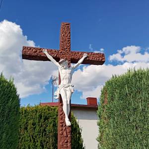 Krzyż przydrożny (ul. Stacyjna) w Żyglinie - krzyz przydrozny ul stacyjna w zyglinie 5