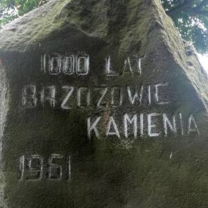 Kamień upamiętniający 1000 lat Brzozowic-Kamienia - kamien upamietniajacy 1000 lat brzozowic kamienia