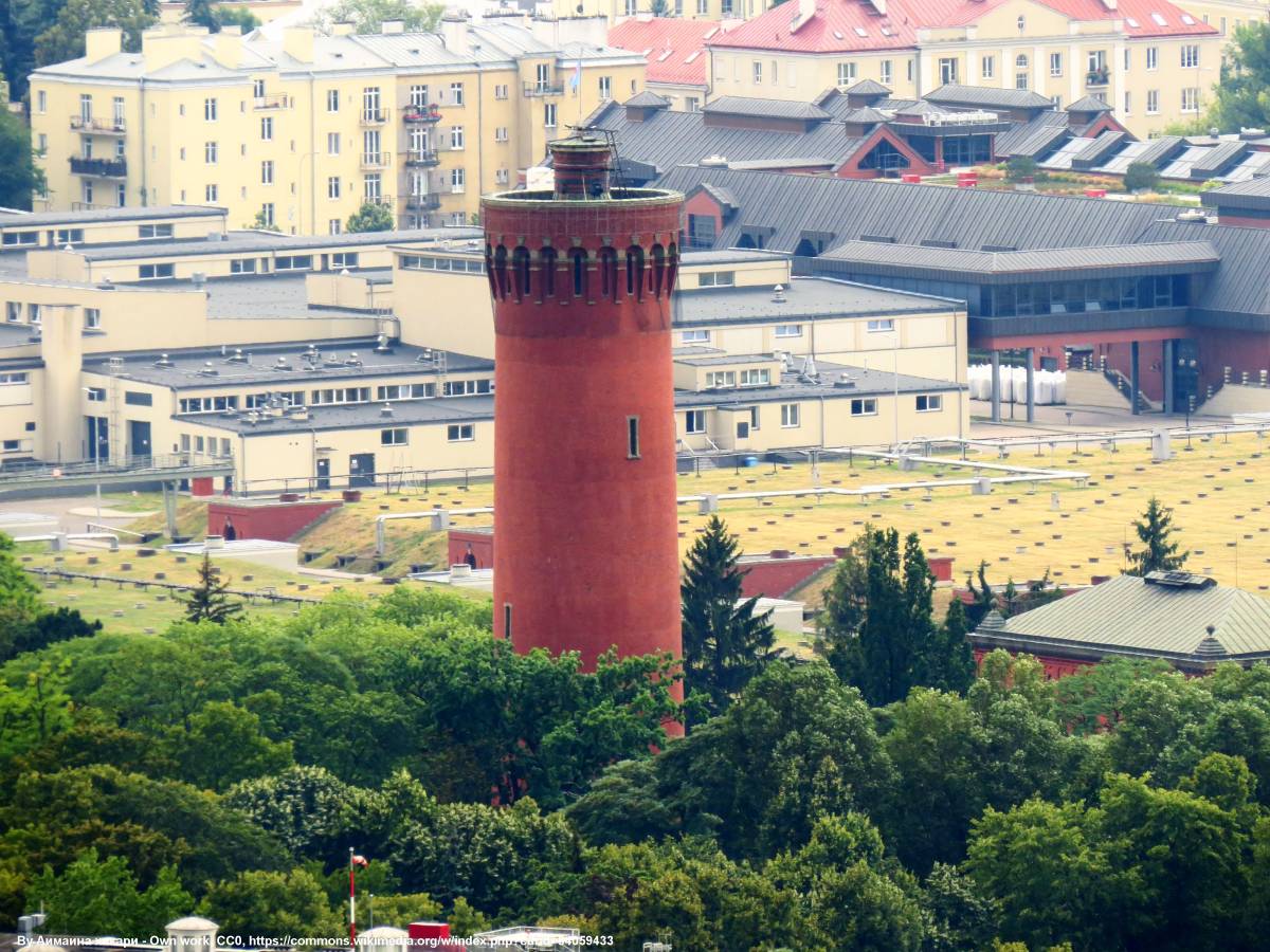 Wieża ciśnień w Zespole Stacji Filtrów w Warszawie - stacja filtrow warszawa 01