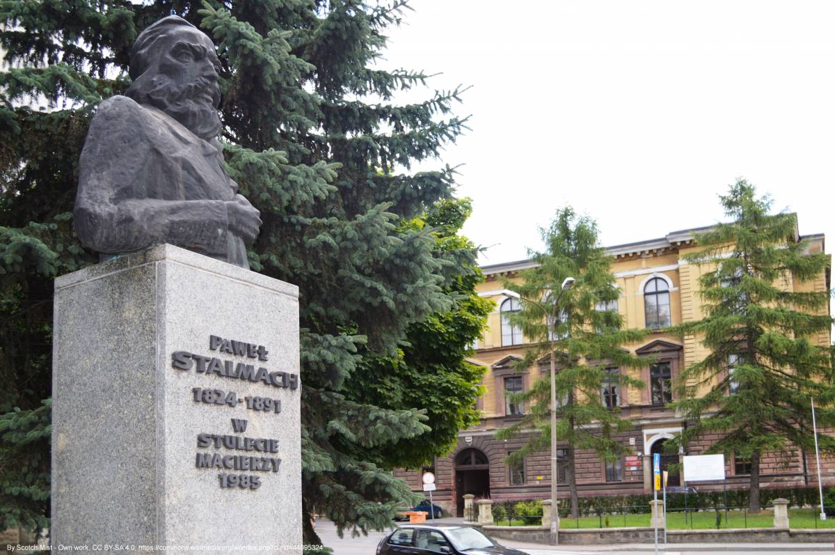 Pomnik Pawła Stalmacha w Cieszynie - polish buildings 01