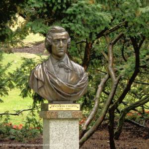 Park Zdrojowy im. Fryderyka Chopina w Międzyzdrojach - miedzyzdroje fryderyk chopin bust