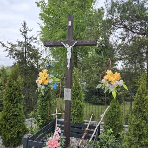 Krzyż przydrożny (ul. Nowowiejska) w Żyglinie - krzyz przydrozny ul nowowiejska w zyglinie 2026 05 09 2