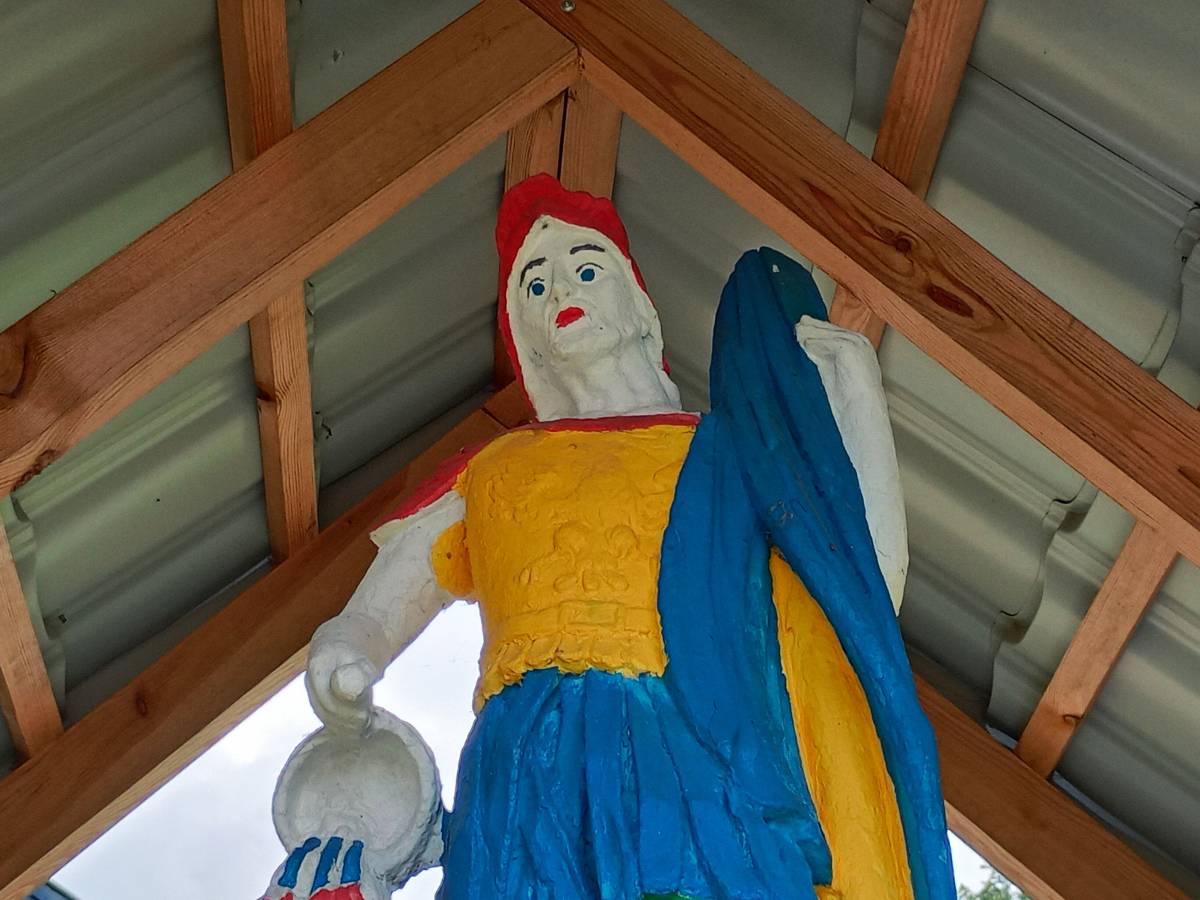Figura św. Floriana w Przyłęku - figura sw floriana w przyleku 5