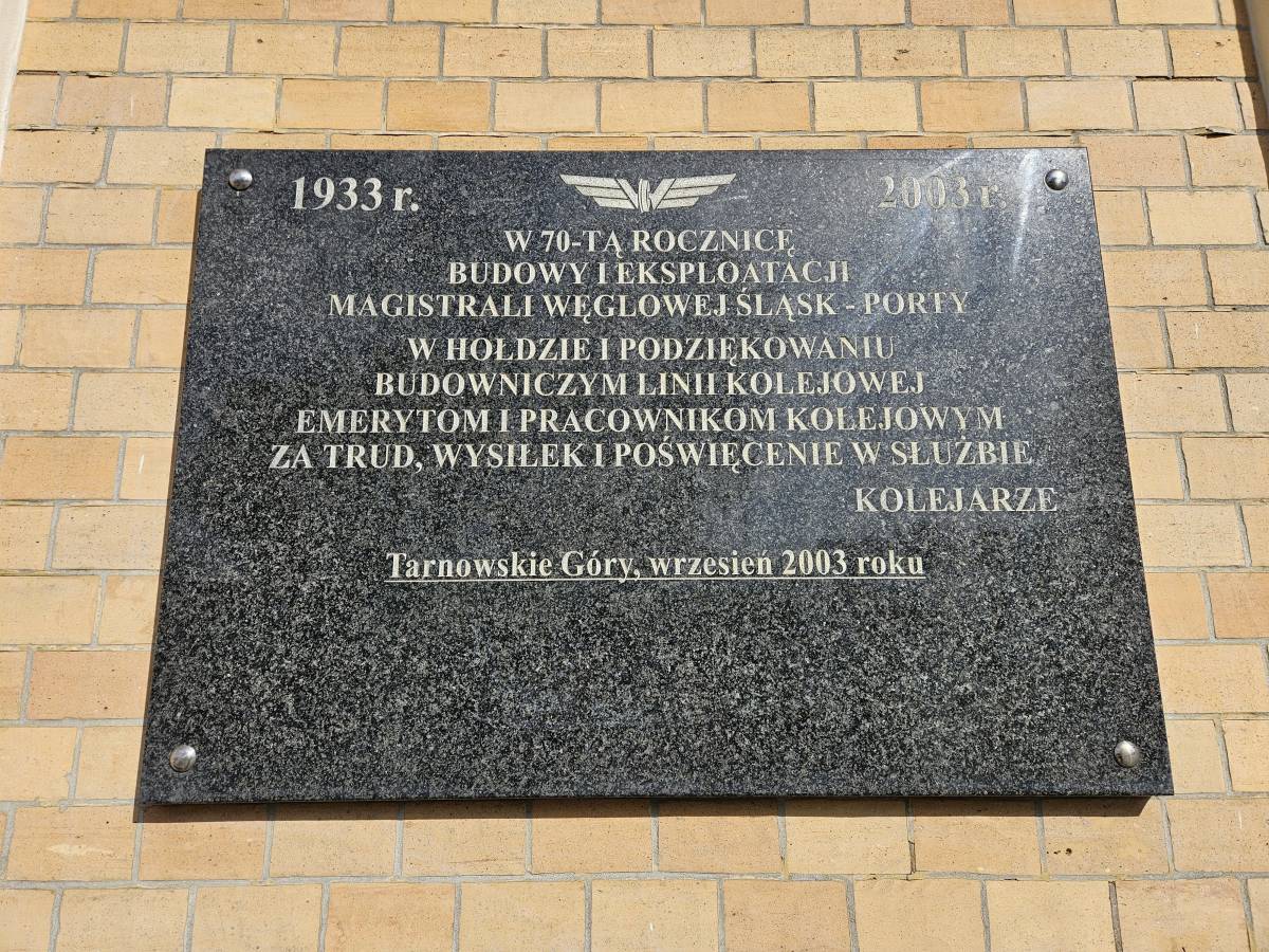 Tablica pamięci budowniczych magistrali Śląsk-Porty - tablica pamieci budowniczych magistrali slask porty 2026 05 12 4