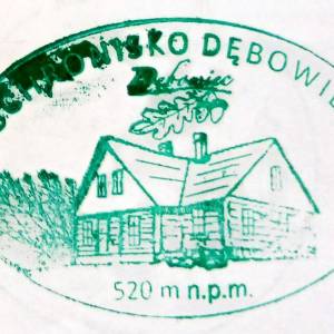 Schronisko Dębowiec w Bielsku-Białej - pieczatka schronisko debowiec