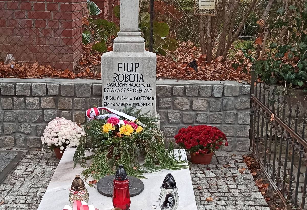 Mogiła Filipa Roboty w Prudniku - mogila filipa roboty w prudniku 2
