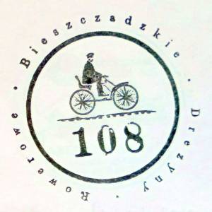 Bieszczadzkie Drezyny Rowerowe - Stacja Uherce Mineralne - pieczatka bieszczadzkie drezyny rowerowe
