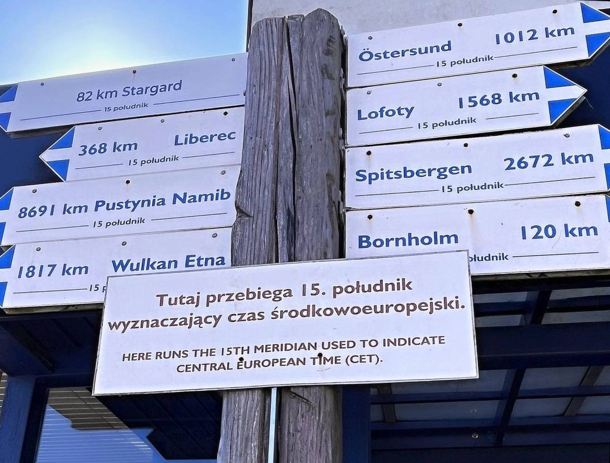 15 południk w Trzęsaczu - 15 poludnik w trzesaczu