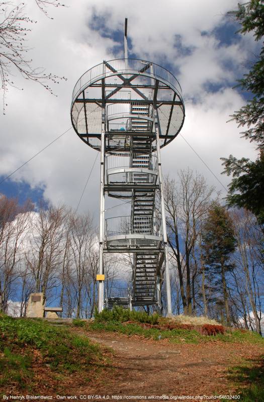 Wieża widokowa na Jaworzu - jaworze szczyt hb3