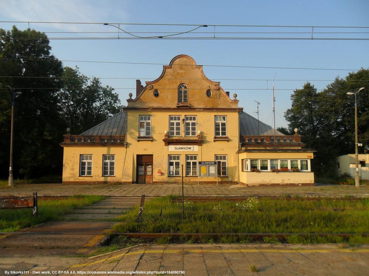Dworzec kolejowy w Sławkowie - dworzec kolejowy w slawkowie 1