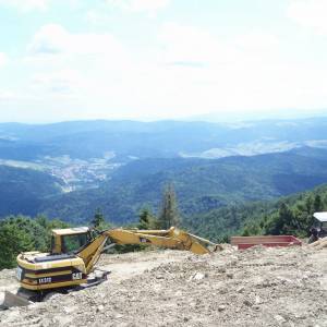 Jaworzyna Krynicka (1114 m n.p.m.) - panorama jaworzyna