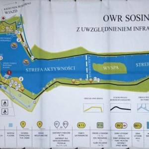 Kąpielisko Sosina 1 w Jaworznie - zalew sosina mapa sytuacyjna