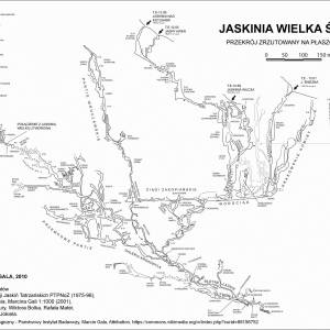 Jaskinia Wielka Śnieżna - jaskinia wielka sniezna przekroj