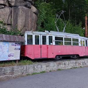 Zabytkowy tramwaj w Podgórzynie - zabytkowy tramwaj w podgorzynie 2