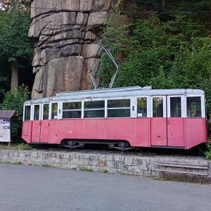 Zabytkowy tramwaj w Podgórzynie - zabytkowy tramwaj w podgorzynie 5