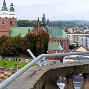 Wieża widokowa (ratuszowa) w Głubczycach - widok z wiezy ratuszowej w glubczycach
