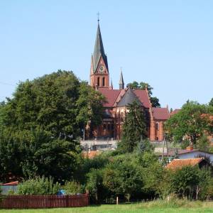 Sanktuarium Maryjne w Gietrzwałdzie - gietrzwald widok ogolny bazyliki