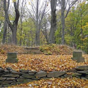 Park pałacowy w Kamieńcu Ząbkowickim - kamieniec schlosspark kolonnade 3