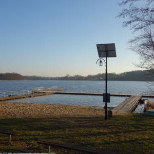 Plaża Przylep nad Jeziorem Goszcza w Lubrzy - plaza na jeziorem goszcza przy ulicy jeziorowej