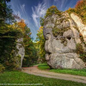 Jura Krakowsko-Częstochowska (Wyżyna Krakowsko-Częstochowska) - brama krakowska dolina pradnika