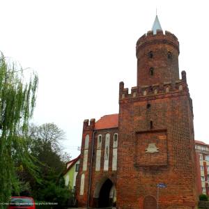 Muzeum Kamieni w Kamieniu Pomorskim - kamien pomorski brama wolinska z wieza piastowskamw