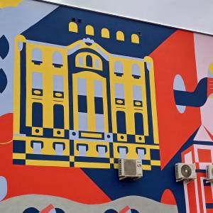 Mural "500 lat Tarnowskich Gór" w Tarnowskich Górach - mural 500 lat tarnowskich gor w tarnowskich gorach 18