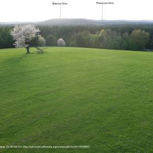 Piaseczna Góra (298 m n.p.m.) - widok z wiezy widokowej na bialej gorze rpn1 2