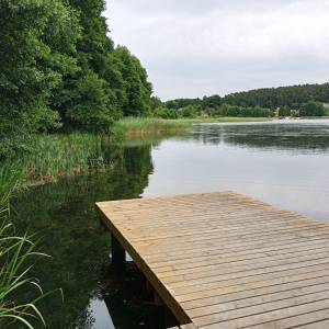 Pomost nad Jeziorem Wisełka - molo na jeziorem wiselka 12