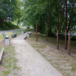Pomost nad Jeziorem Wisełka - molo na jeziorem wiselka 2