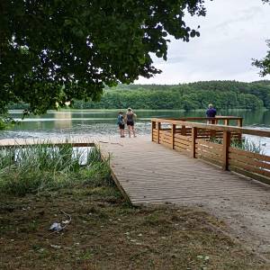 Pomost nad Jeziorem Wisełka - molo na jeziorem wiselka 5