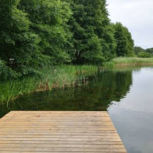 Pomost nad Jeziorem Wisełka - molo na jeziorem wiselka 8