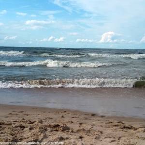 Plaża Dziwnów (Zachodnia) - fale w dziwnowie