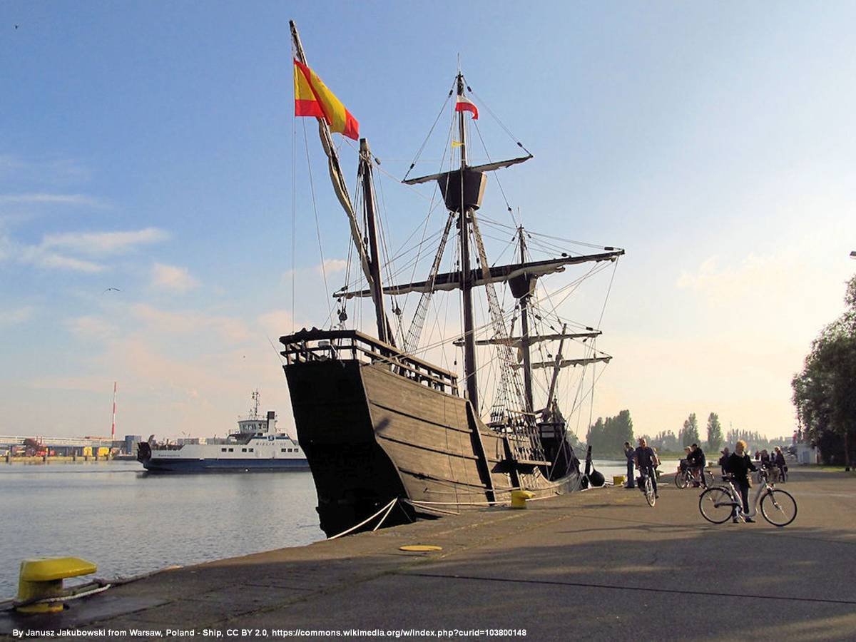 Statek piracki Roza Veneda w Świnoujściu