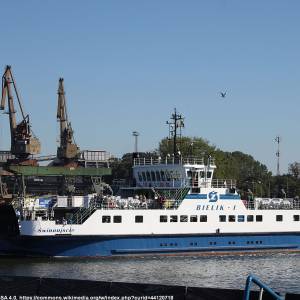 Przeprawa promowa Świnoujście - Warszów - 66 bielik i swinoujscie 011015