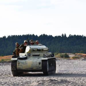 Widowisko "Tobruk 1941" na Pustyni Błędowskiej - widowisko tobruk 1941 na pustyni bledowskiej 12