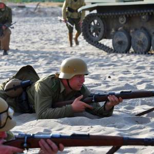 Widowisko "Tobruk 1941" na Pustyni Błędowskiej - widowisko tobruk 1941 na pustyni bledowskiej 14