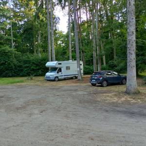 Parking leśny przy plaży Świętouść - parking przy plazy swietousc 4