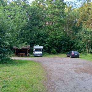 Parking leśny przy plaży Świętouść - parking przy plazy swietousc 5