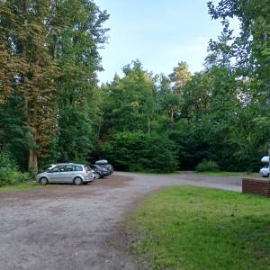 Parking leśny przy plaży Świętouść - parking przy plazy swietousc 8