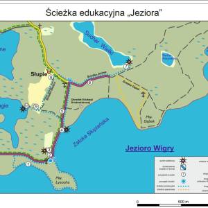 Ścieżka edukacyjna "Jeziora" - sciezka edukacyjna jeziora mapa