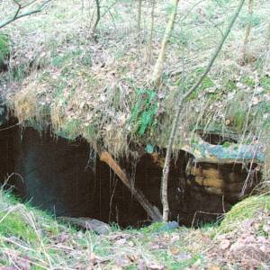 Bateria Forst - bateria forst wtorne przekrycie schronu piechoty belkami drewnianymi