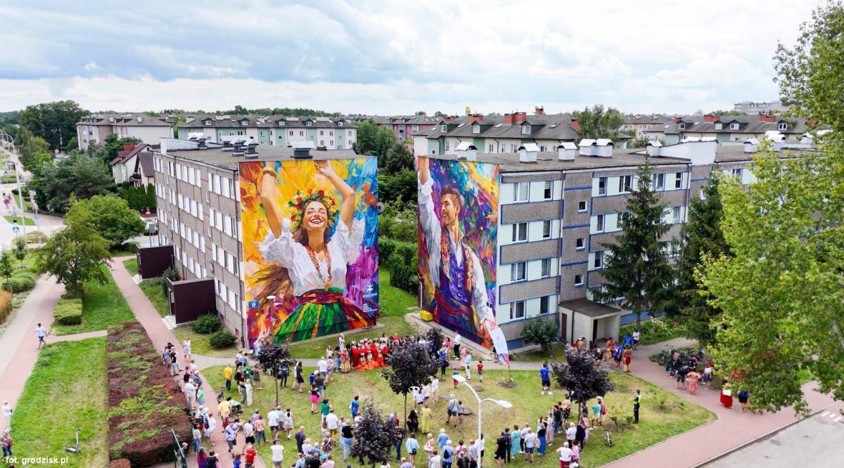 Mural Słowiańska Para - mural slowianska para