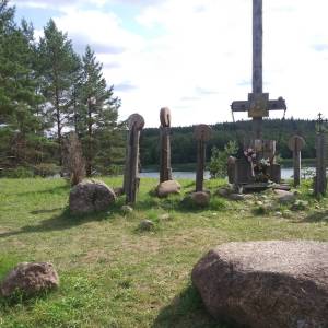 Krzyż przydrożny nad Wigrami - krzyz przydrozny nad wigrami1