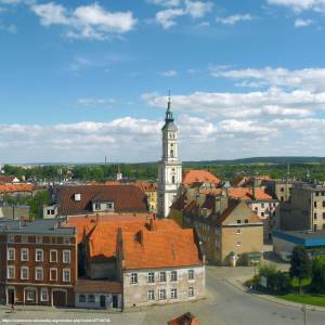 Rynek w Prudniku - widok z wiezy woka