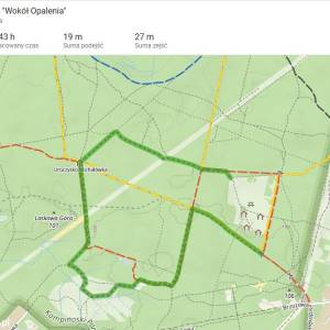 Ścieżka dydaktyczna "Wokół Opalenia" - sciezka dydaktyczna wokol opaleni mapa
