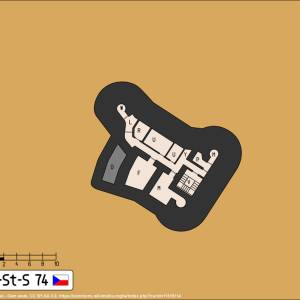 Twierdza Stachelberg - Schron T-St-S 74 "U silnice" - t st s 74 plan u