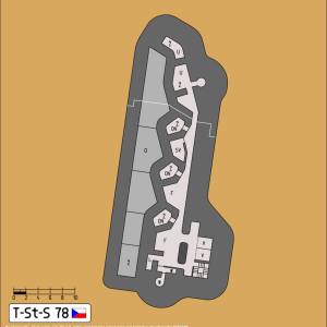 Twierdza Stachelberg - Schron T-St-S 78 - t st s 78 plan u